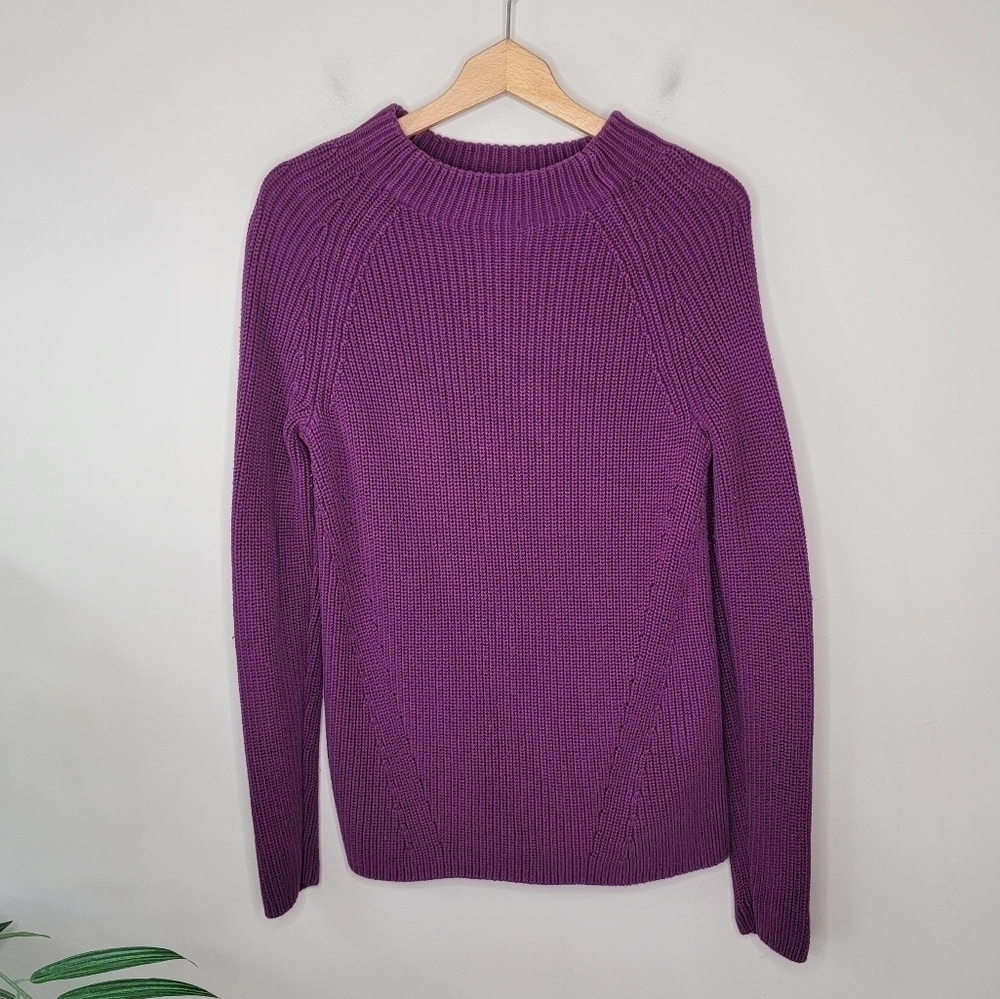 Lands' End | Ribbed Mock Neck Sweater